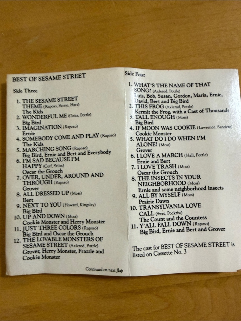 Vintage Best of Sesame Street Cassette Tapes + 2 Bonus Tapes - Picture 8 of 9
